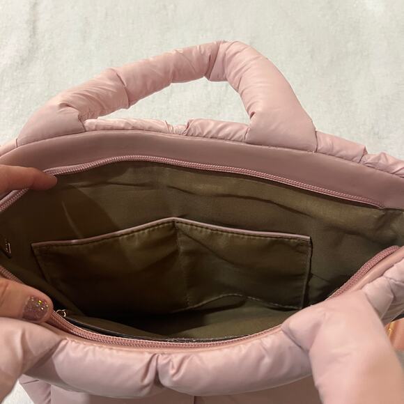 Jen & Co Brittany Puffer Tote/Satchel - Adjustable Strap, Zipper Closure - Picture 9 of 11